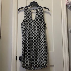 Black and White Patterned Dress